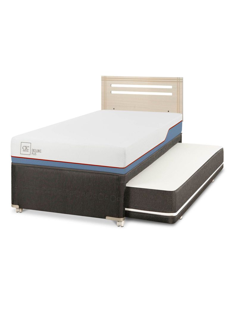 Diván Excellence Plus Black 1.5 Plazas Respaldo Múnich Alpino-0