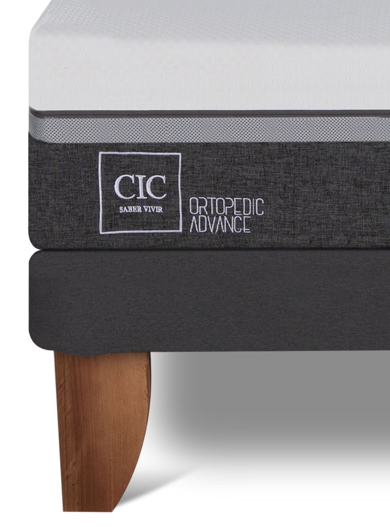 Cama Europea Ortopedic Advance 1.5 Plazas + Respaldo Múnich Alpino-5