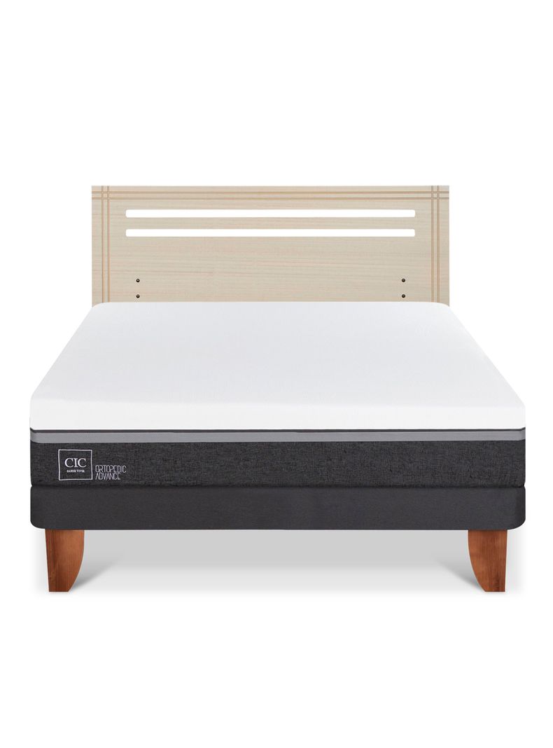 Cama Europea Ortopedic Advance 2 Plazas + Respaldo Múnich Alpino-2