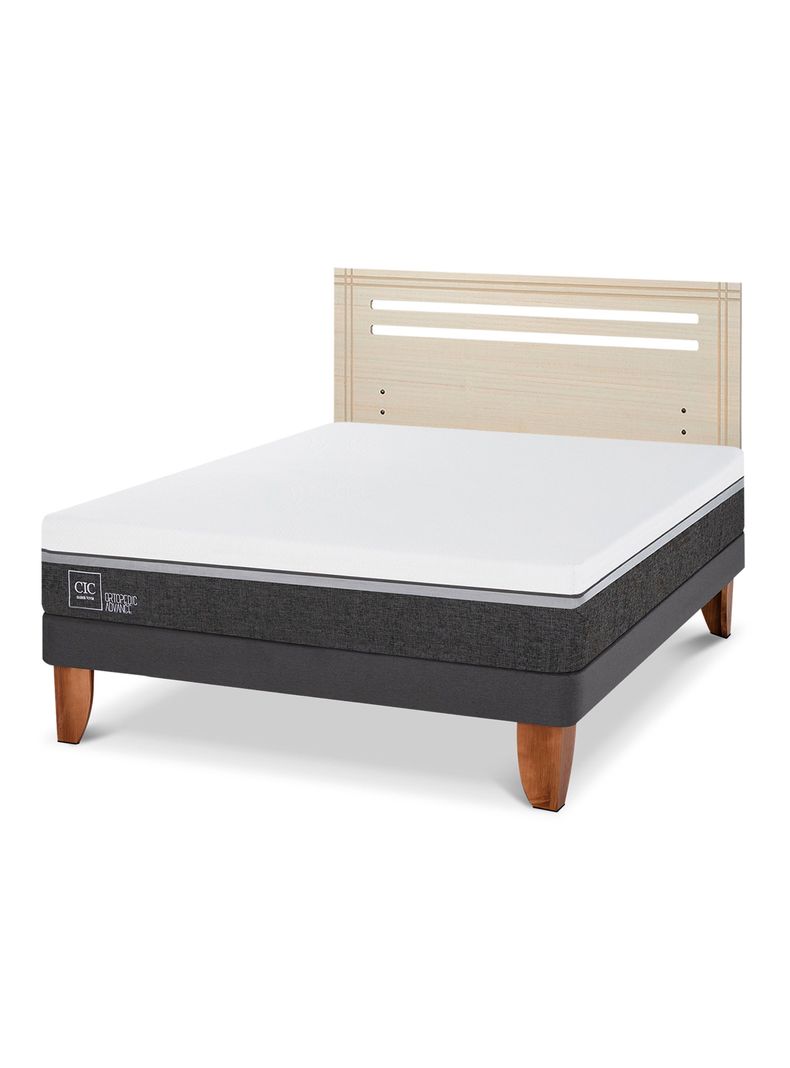 Cama Europea Ortopedic Advance 2 Plazas + Respaldo Múnich Alpino-0