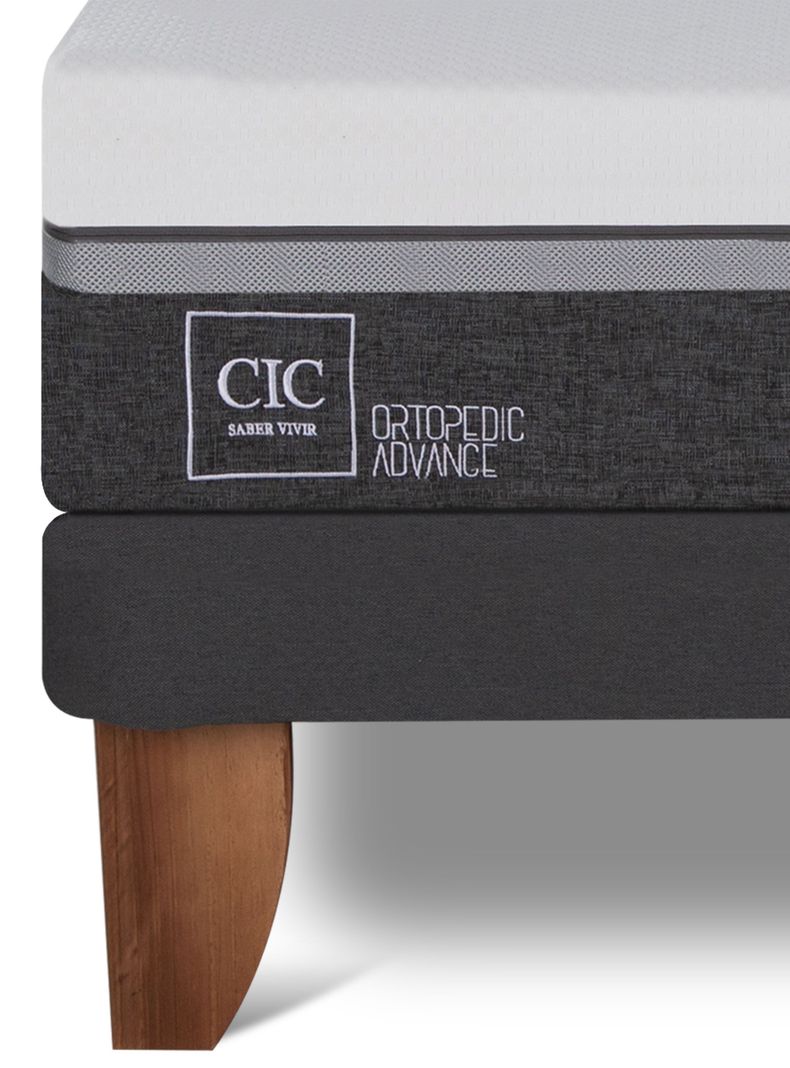 Cama Europea Ortopedic Advance 2 Plazas Base Dividida + Respaldo Múnich Alpino-5