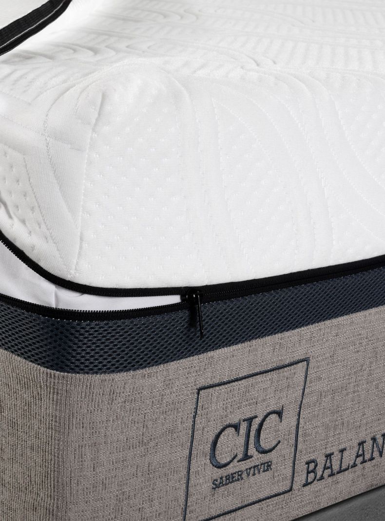 Cama Europea Balance 2 Plazas Base Dividida + Respaldo Múnich Alpino-5