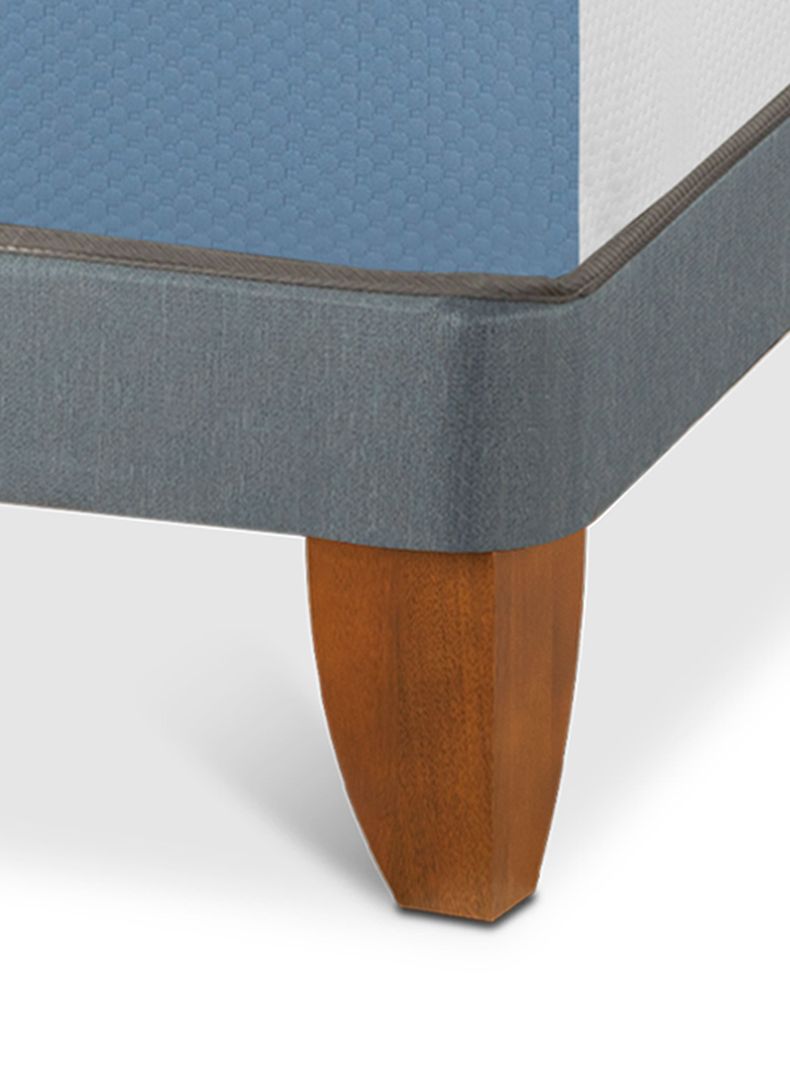 Cama Europea Excellence 2 Plazas + Respaldo Gales Negro-3