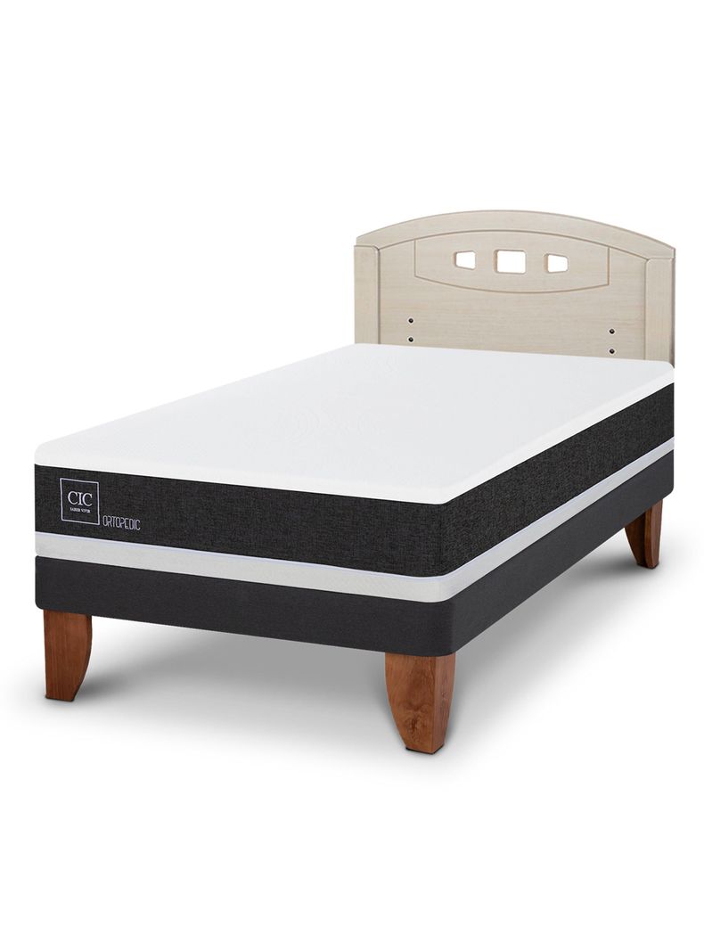 Cama Europea Ortopedic 1.5 Plazas + Respaldo Gales Alpino-0