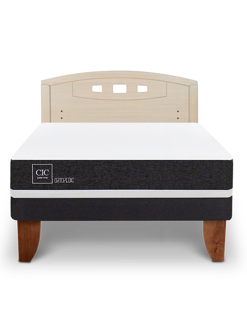 Cama Europea Ortopedic 2 Plazas + Respaldo Gales Alpino-2