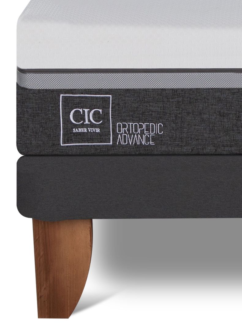 Cama Europea Ortopedic Advance 2 Plazas+ Respaldo Gales Alpino-5