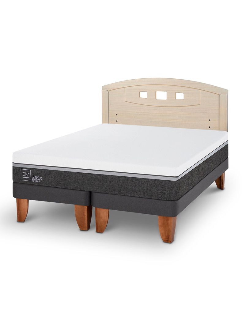 Cama Europea Ortopedic Advance 2 Plazas Base Dividida + Respaldo Gales Alpino-0