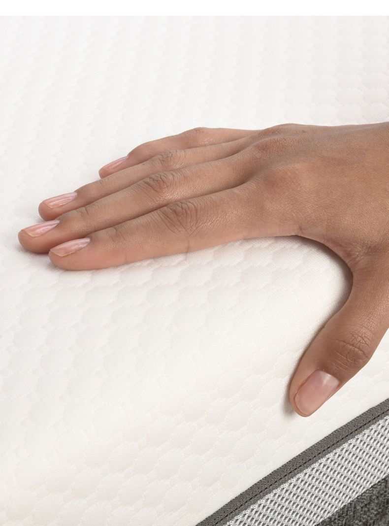 Cama Europea Ortopedic Advance 2 Plazas Base Dividida + Respaldo Gales Mostaza-6