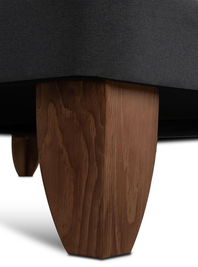Cama Europea Ortopedic Advance King + Respaldo Dublín Negro-6