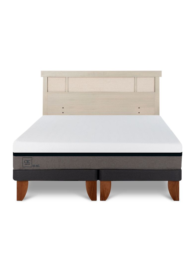 Cama Europea Balance King + Respaldo Dublín Alpino-2
