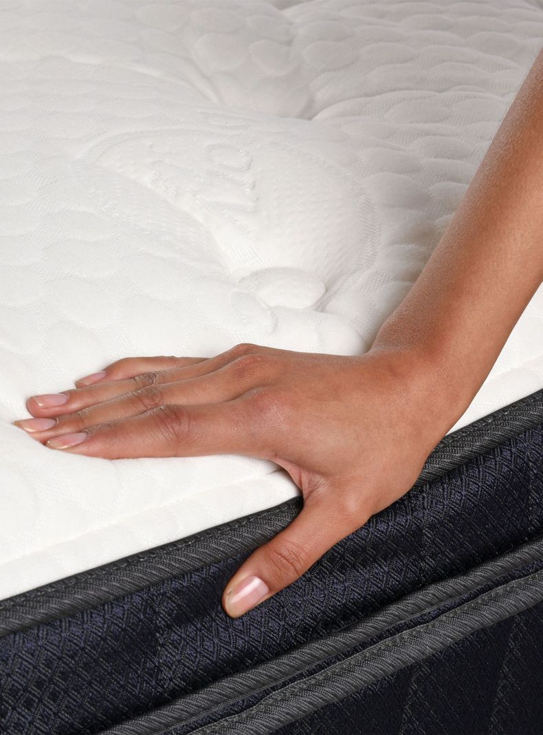 Cama Europea Súper Premium 2 Plazas Base Dividida + Respaldo Dublín Alpino-4