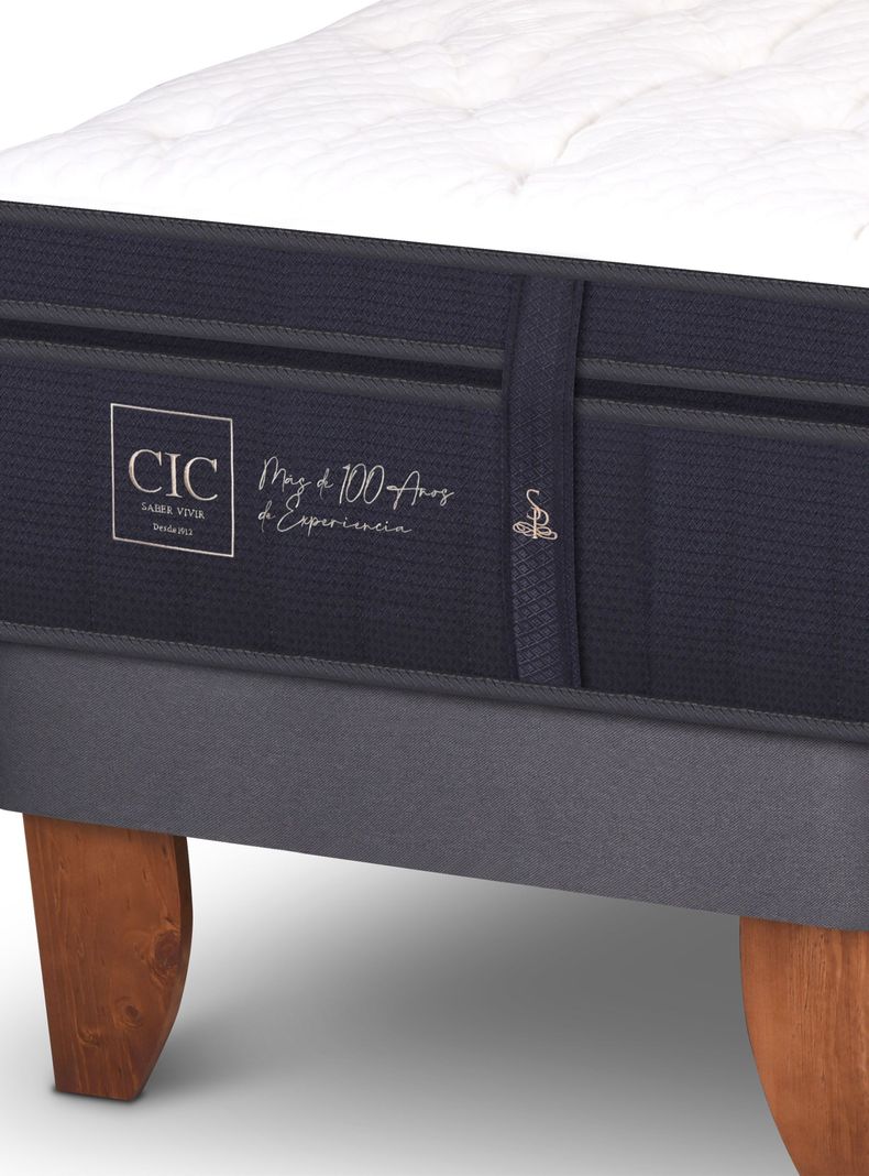 Cama Europea Súper Premium 2 Plazas Base Dividida + Respaldo Dublín Alpino-3