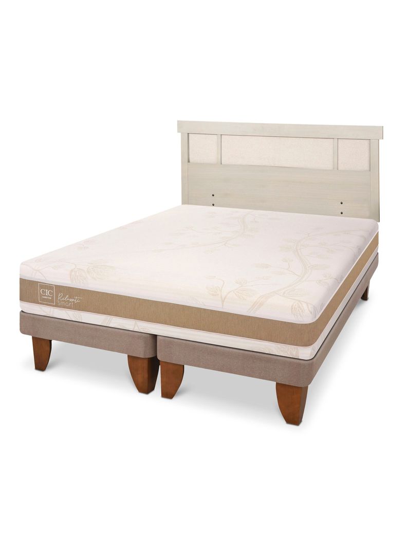 Cama Europea Rilassati Infinity King + Respaldo Dublin Alpino-0