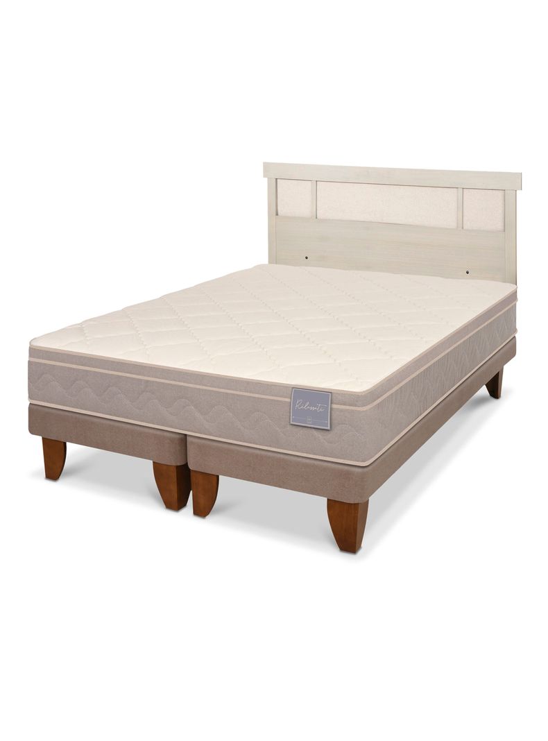 Cama Europea Rilassati 2 Plazas Base Dividida + Respaldo Dublín Alpino-0