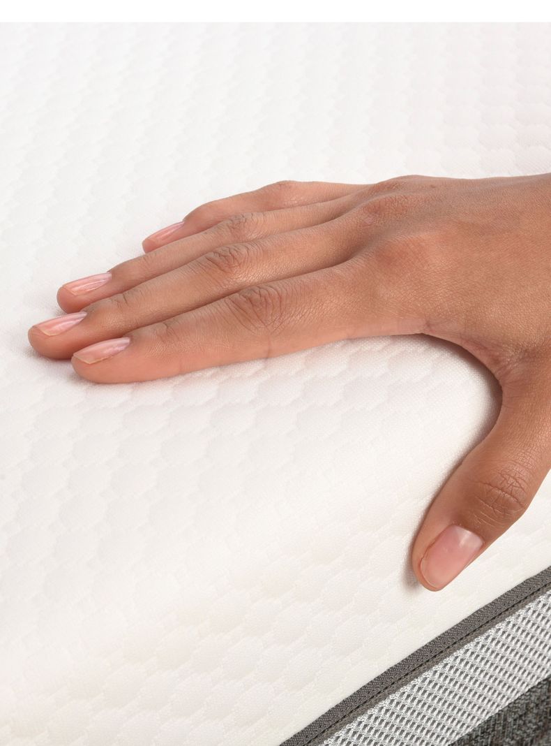 Cama Europea Ortopedic Advance 2 Plazas Base Dividida + Respaldo Dublín Mostaza-6