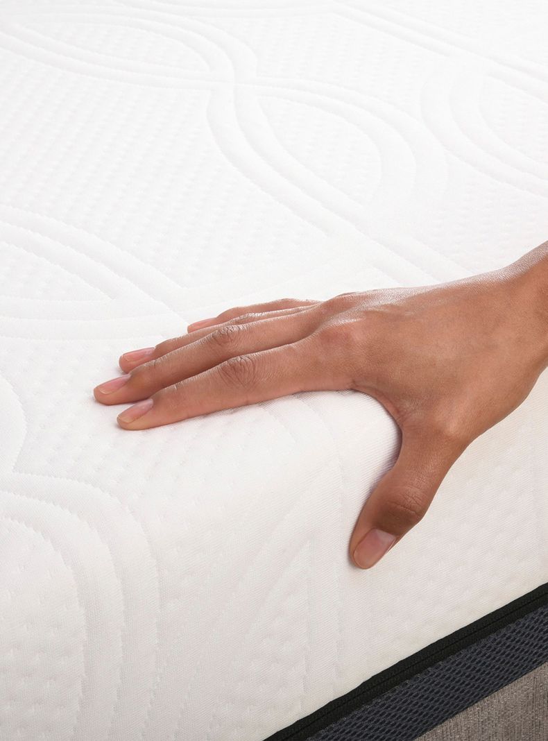 Cama Europea Balance King + Respaldo Dublín Olivo-4