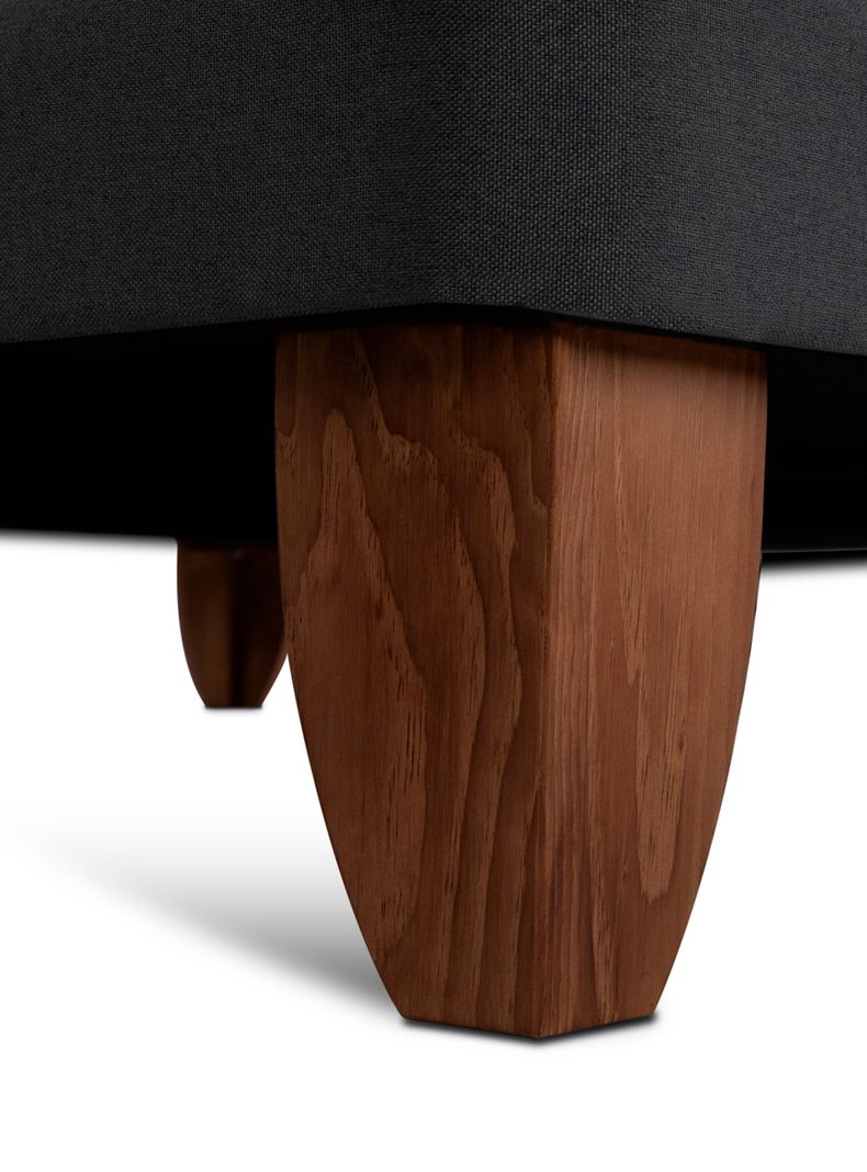 Cama Europea Ortopedic King + Respaldo Torino Negro-5