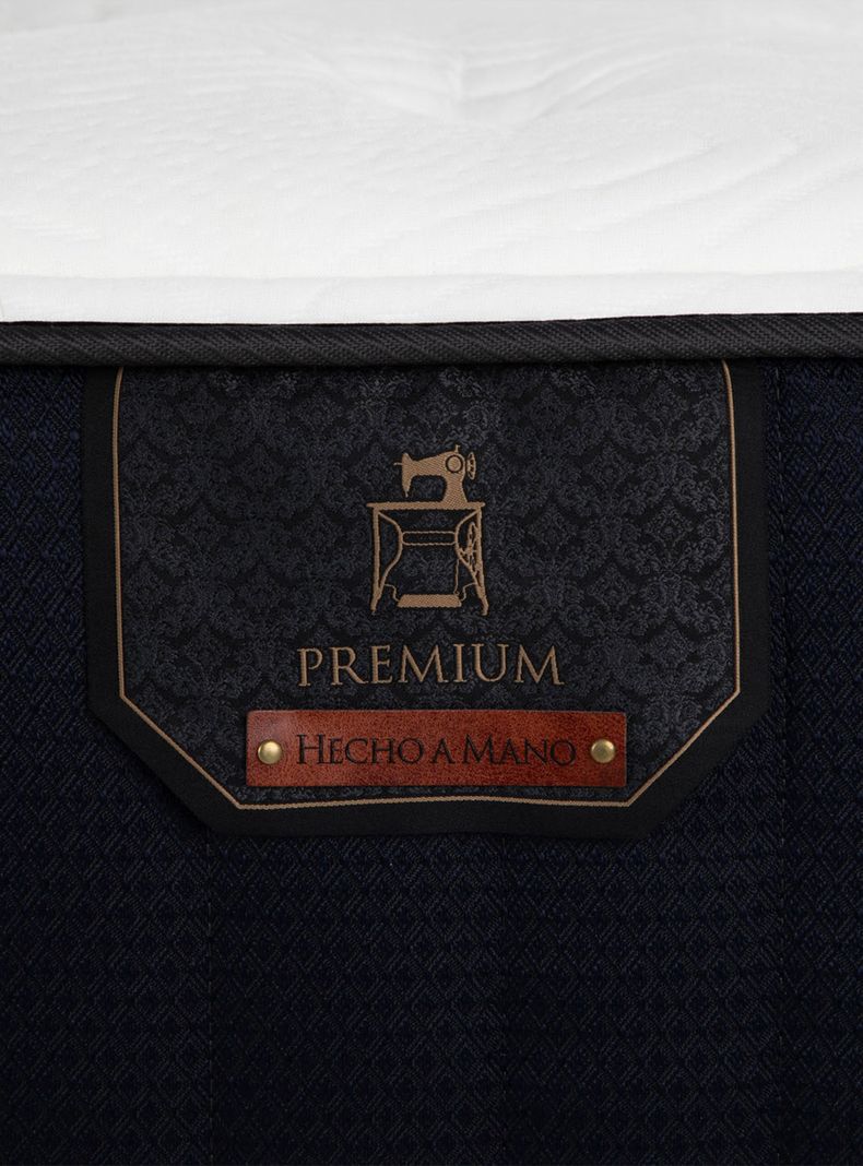 Cama Europea Premium King + Respaldo Torino Negro-6