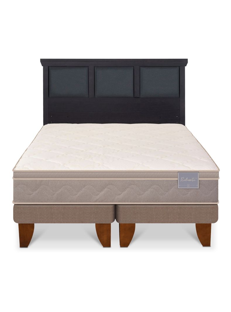 Cama Europea Rilassati King + Respaldo Torino Negro-2