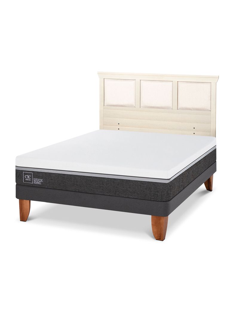 Cama Europea Ortopedic Advance 2 Plazas + Respaldo Torino Alpino-0