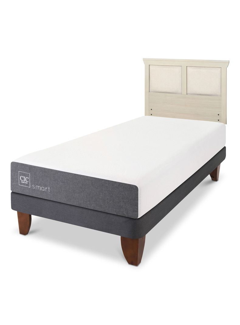 Cama Europea Smart 1 Plaza + Respaldo Torinoino Alpino-0
