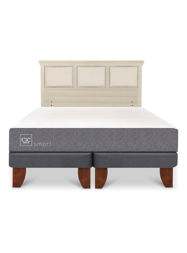 Cama Europea Smart King + Respaldo Torino Alpino-2