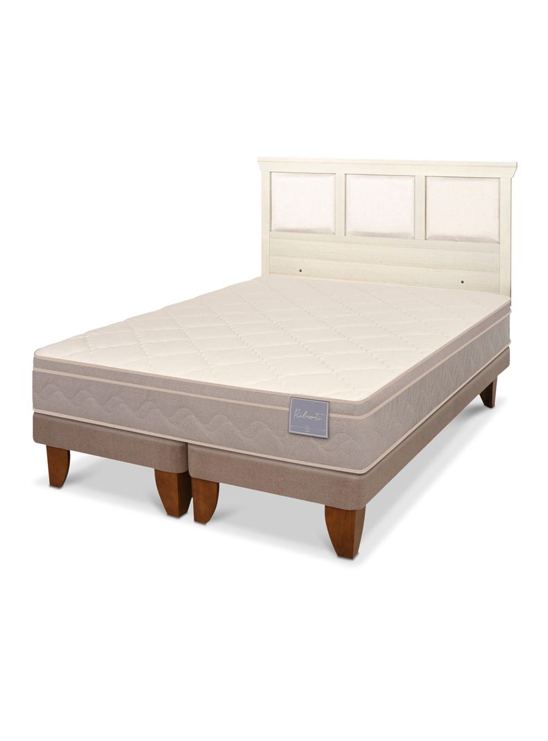 Cama Europea Rilassati 2 Plazas Base Dividida + Respaldo Torino Alpino-0