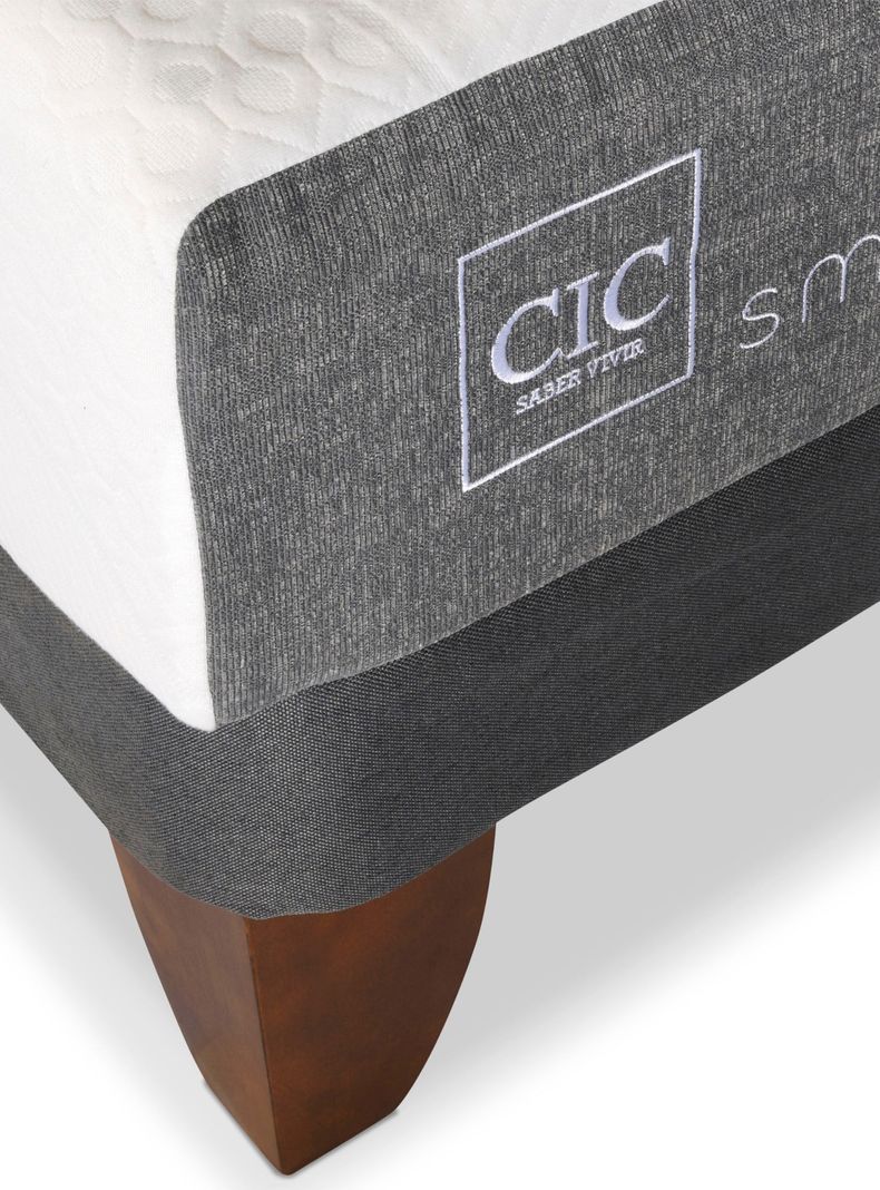 Cama Europea Smart 1 Plaza + Respaldo Torino Mostaza-3
