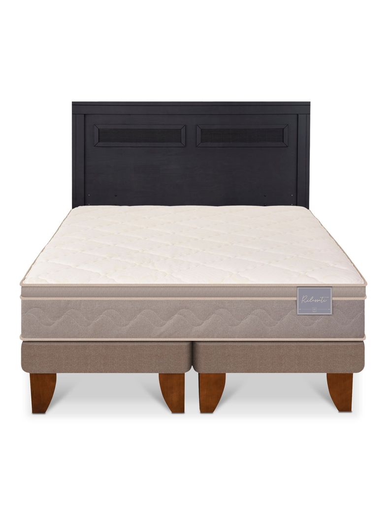 Cama Europea Rilassati King + Respaldo Milán Negro-2