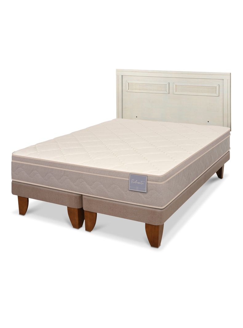 Cama Europea Rilassati 2 Plazas Base Dividida + Respaldo Milán Alpino-0