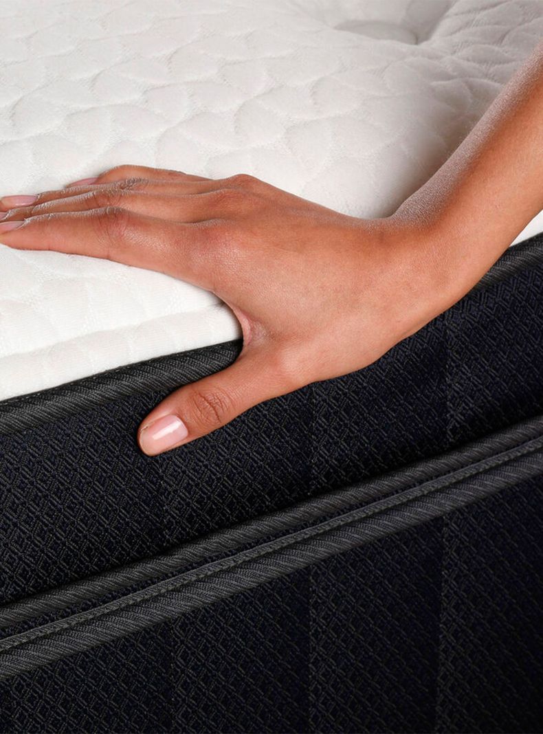 Cama Europea Grand Premium King + Respaldo Milán Mostaza-5