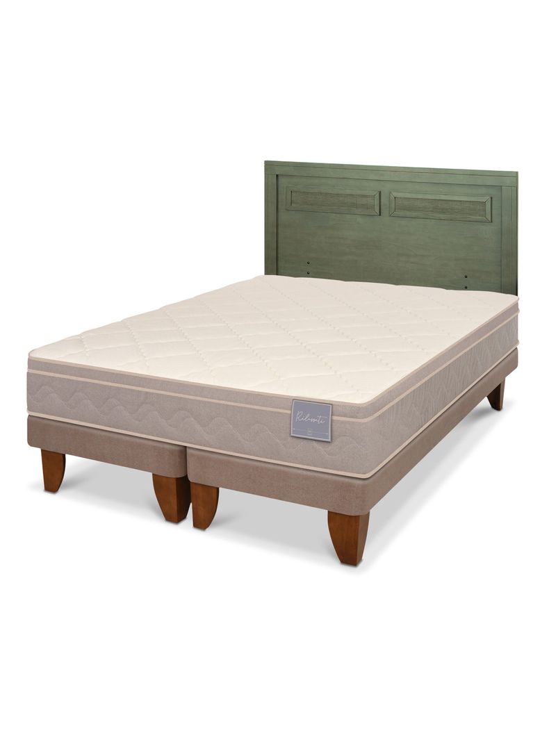 Cama Europea Rilassati King + Respaldo Milan Olivo-0