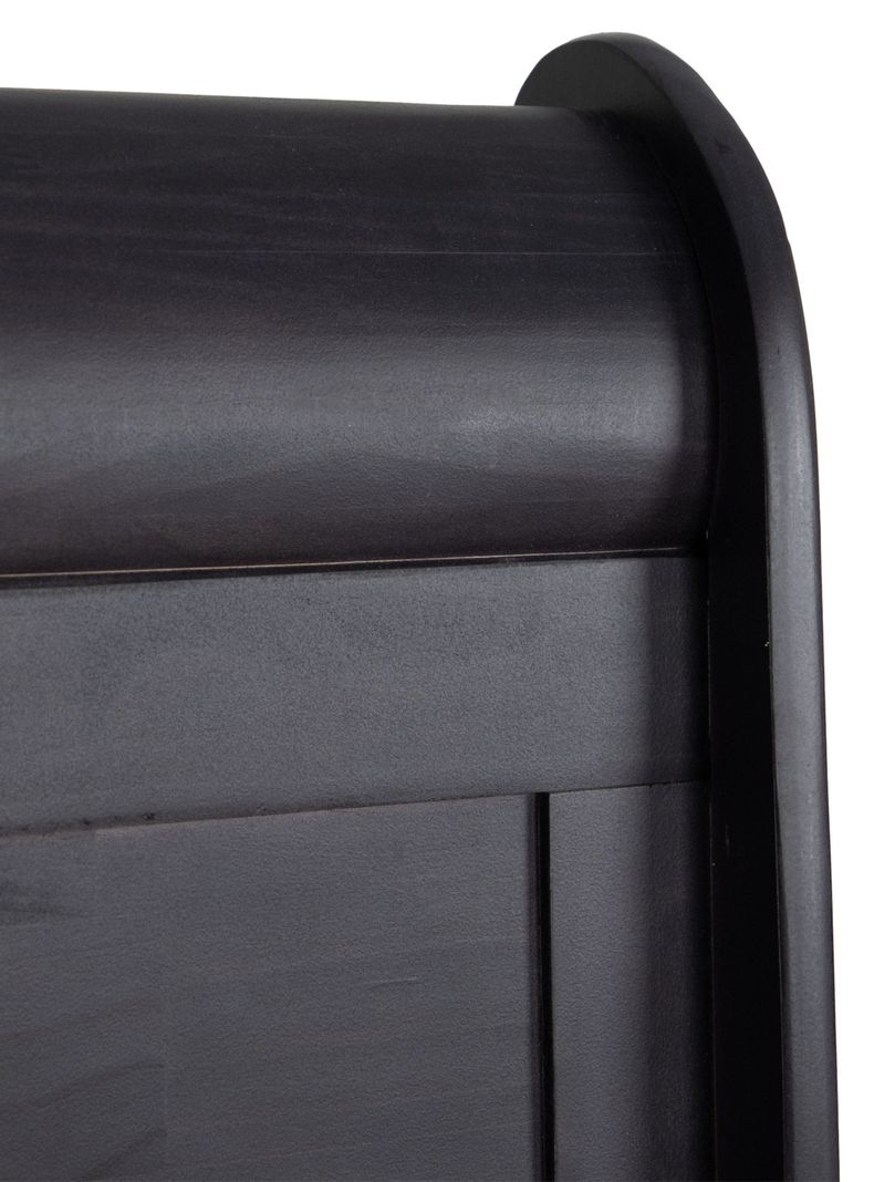 Cama Europea Lux 2 Plazas Base Dividida + Respaldo Miro Negro-3