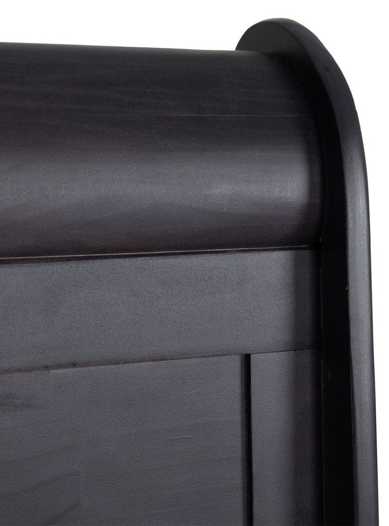 Cama Europea Alaska 2 Plazas Base Dividida + Respaldo Miro Negro-3