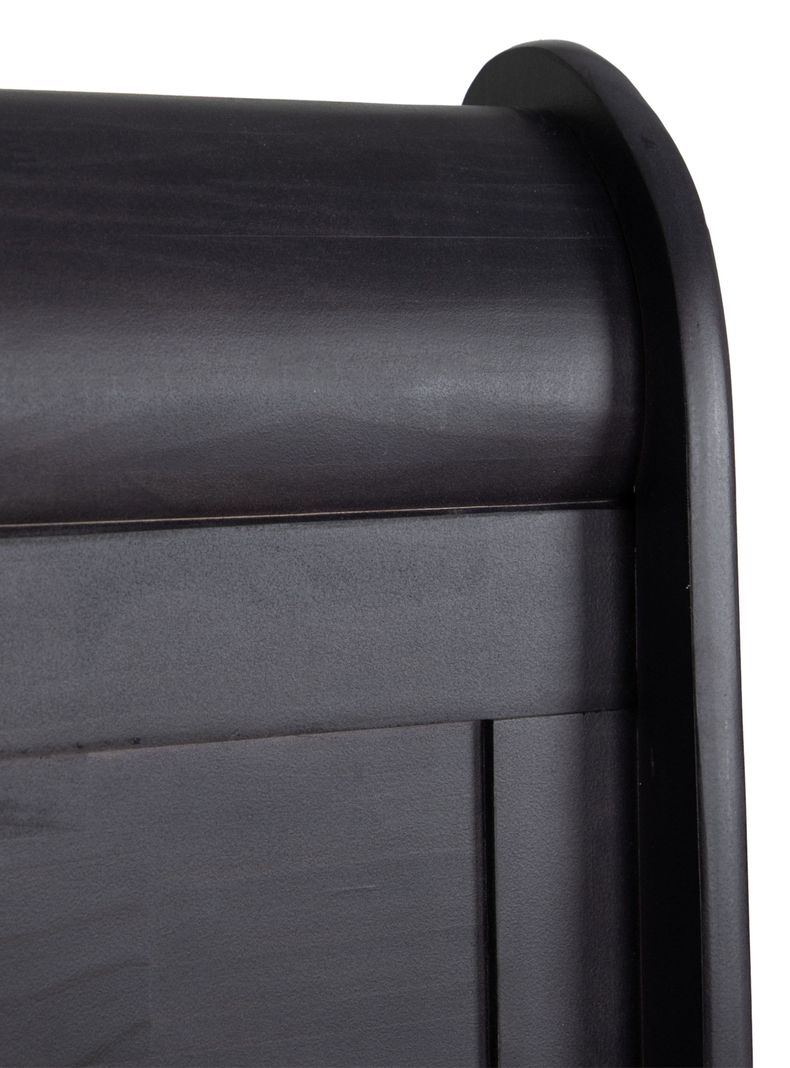 Cama Europea Alaska King + Respaldo Miro Negro-3