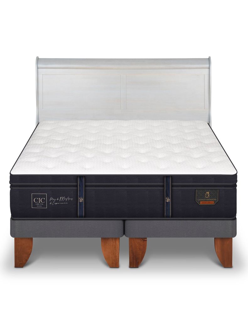 Cama Europea Grand Premium King + Respaldo Miro Alpino-2
