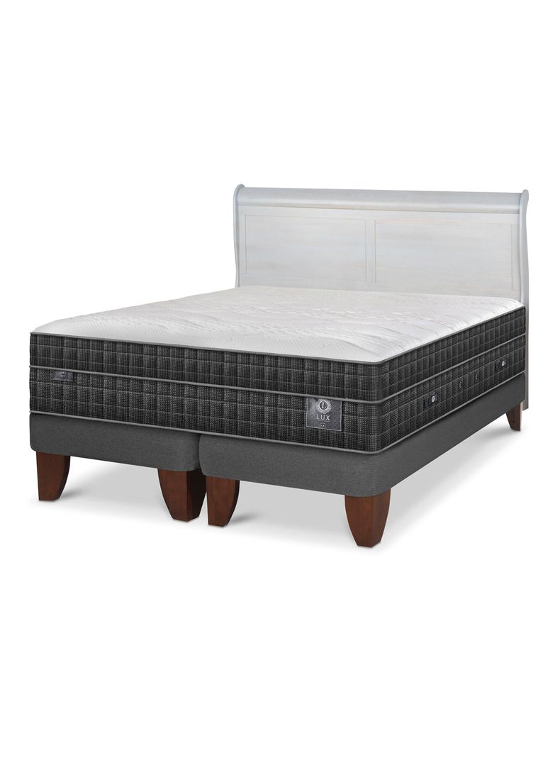 Cama Europea Lux King + Respaldo Miro Alpino-0