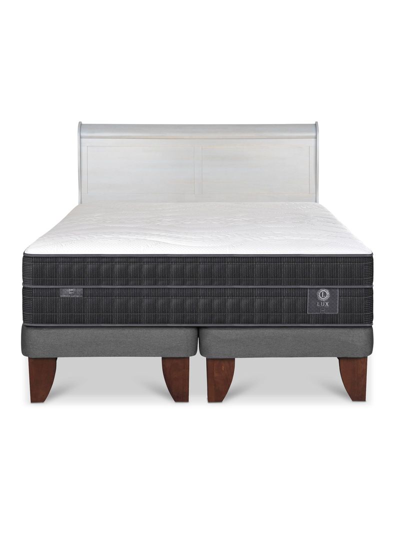 Cama Europea Lux King + Respaldo Miro Alpino-2