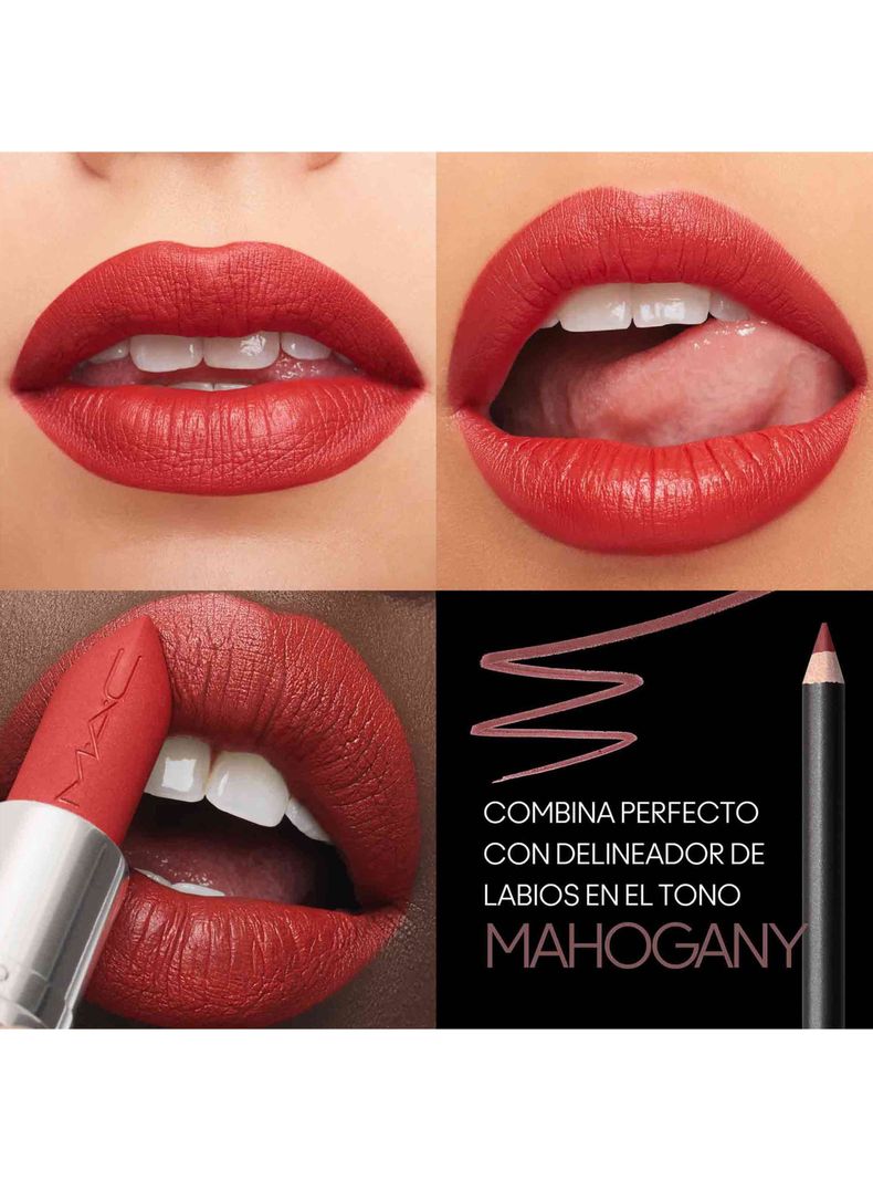 Labial M·A·Cximal Silky Matte Lipstick Tono Chili 3.5g-4