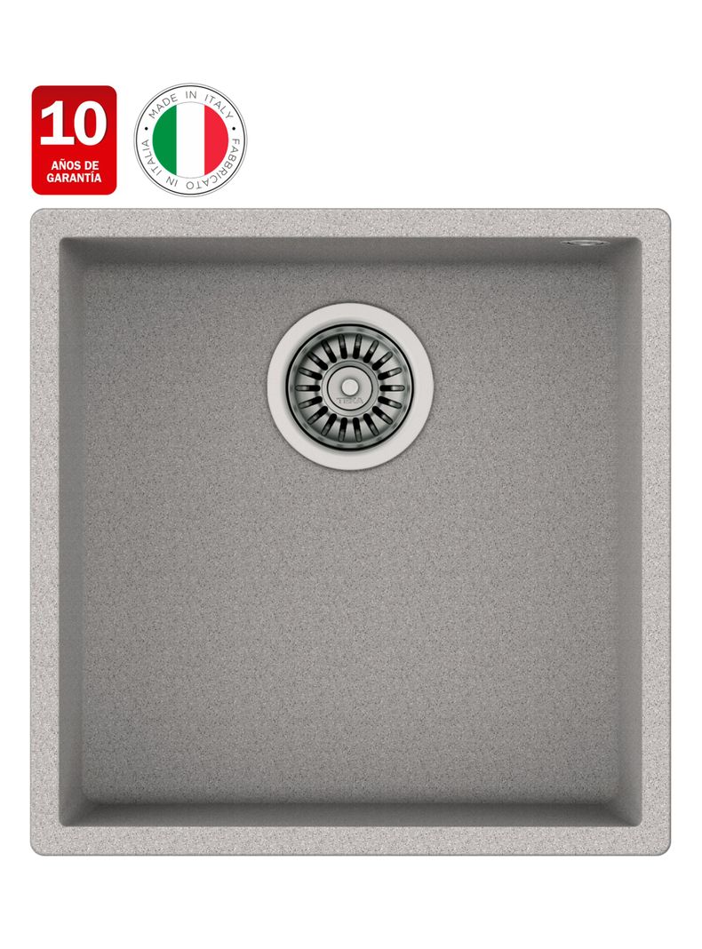 Lavaplatos Granito Bajo Encimera Square 40.40 TG Stone Grey-1
