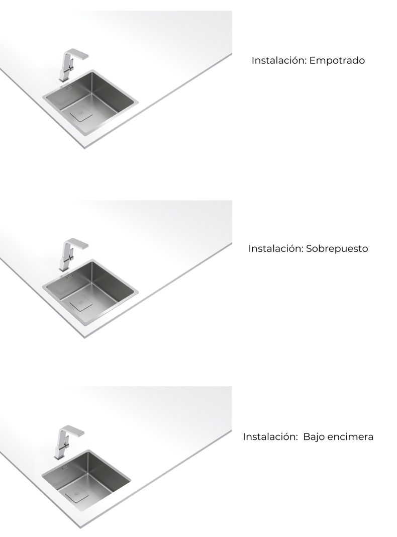 Lavaplatos Be - Empotrado Inox Pure Clean RS15 40.40-4