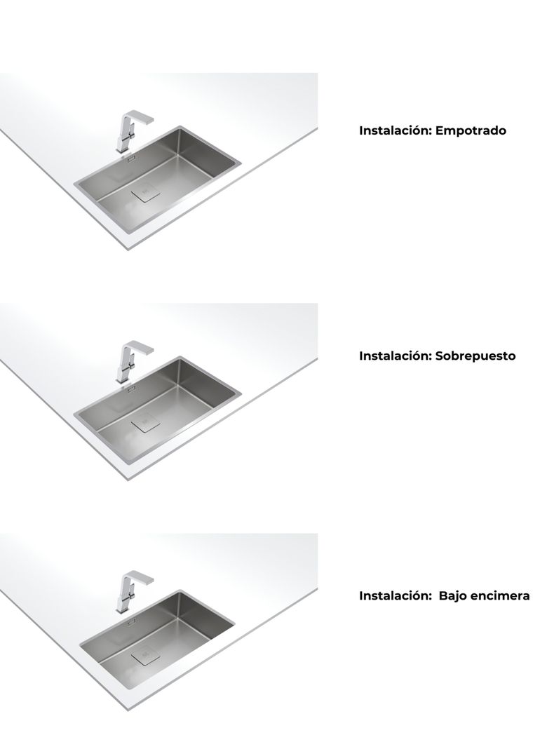 Lavaplatos Be - Empotrado Inox Pure Clean RS15 71.40-4