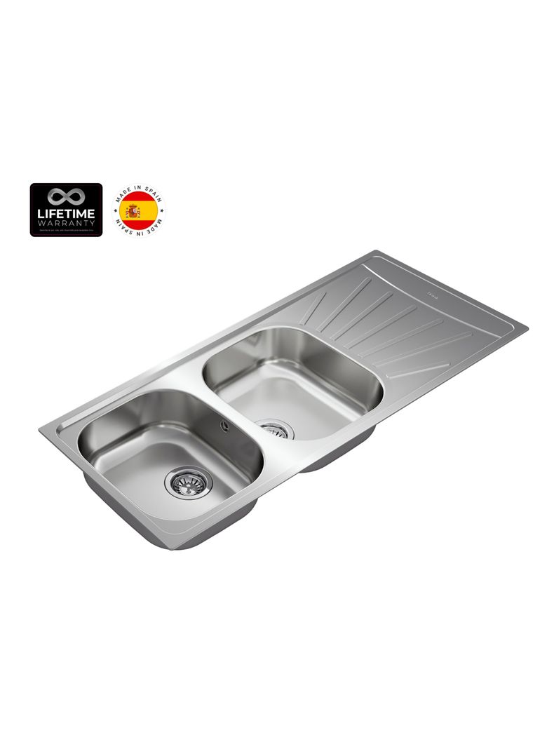 Lavaplatos Empotrado Inox Starbright 80 E-XP 2C 1E-1