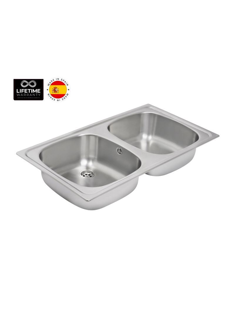 Lavaplatos Empotrado Inoxidable 800.440 2C Reversible-1