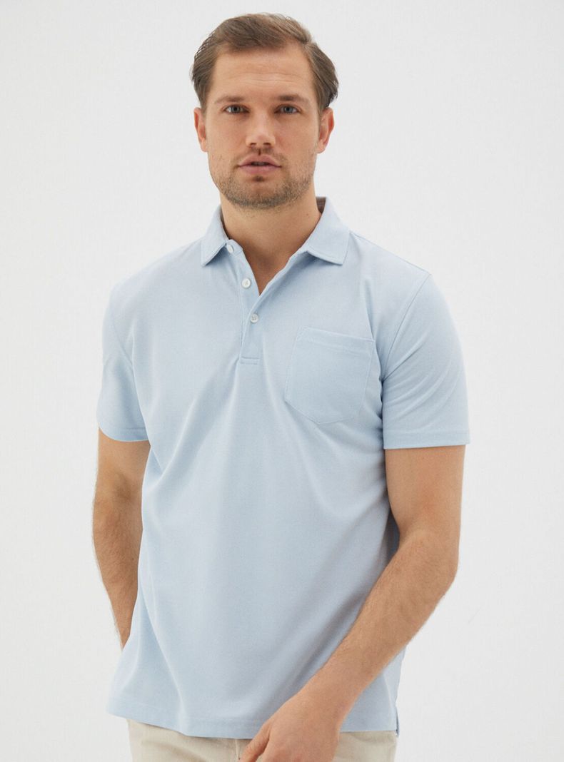 Polera Cuello Camisero y Bolsillo-0