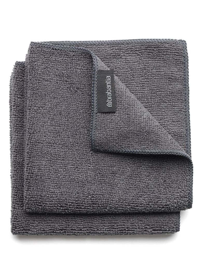 Set 2 Paños de Microfibra Sinkside 30x30 cm Tejido Negro