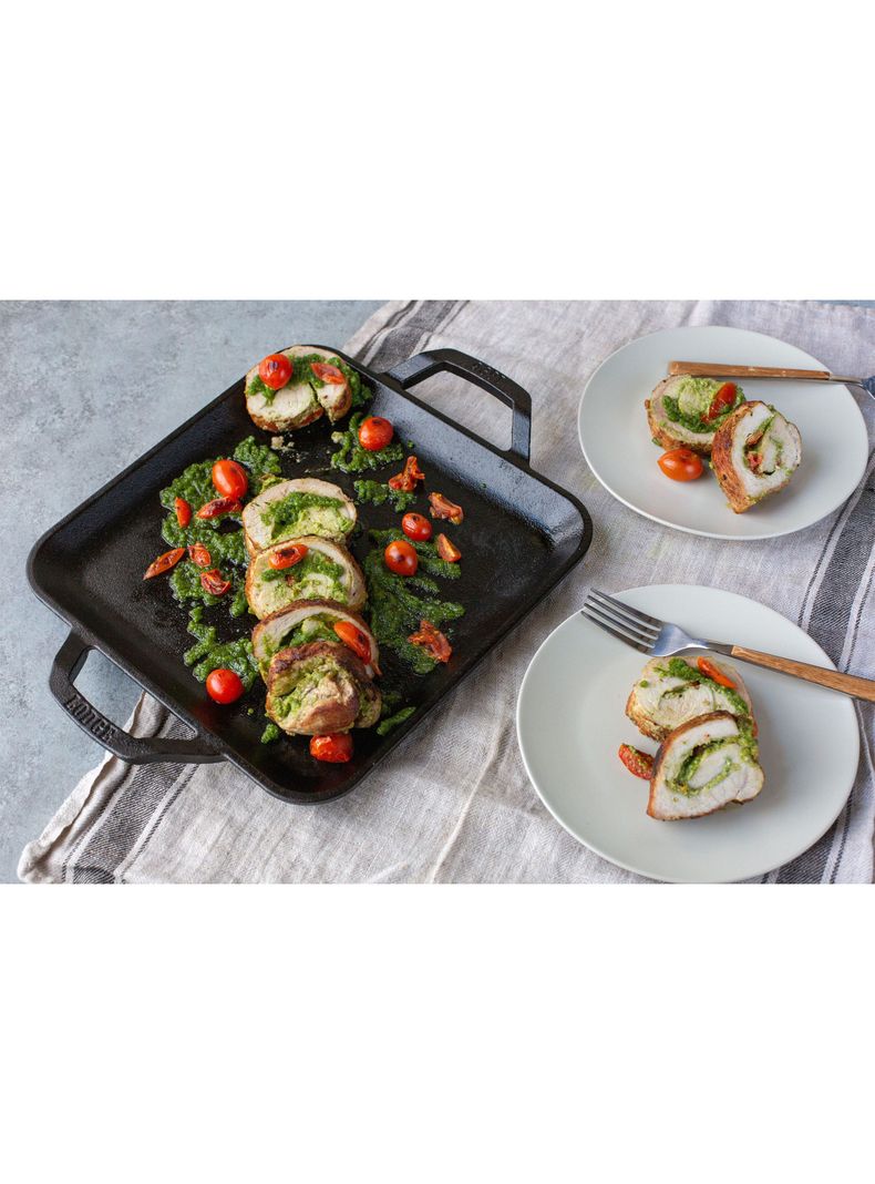 Plancha Cuadrada con Doble Asa Chef Collection-3