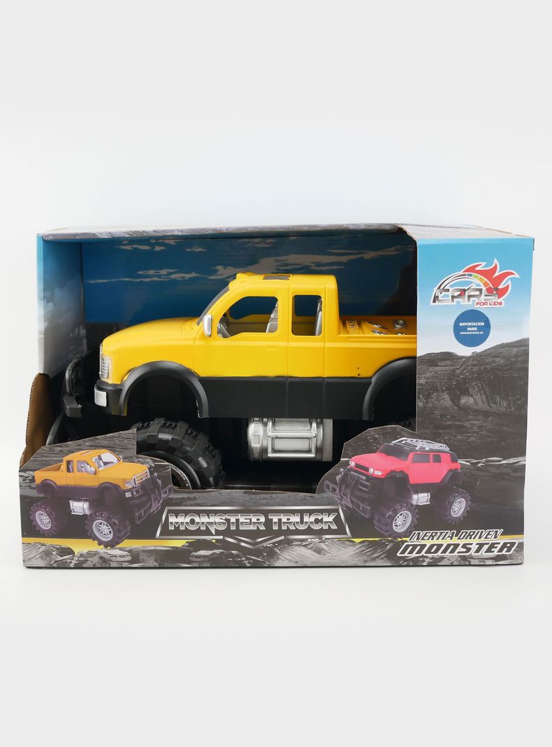 Camión de Fricción Monster Truck Amarillo-1