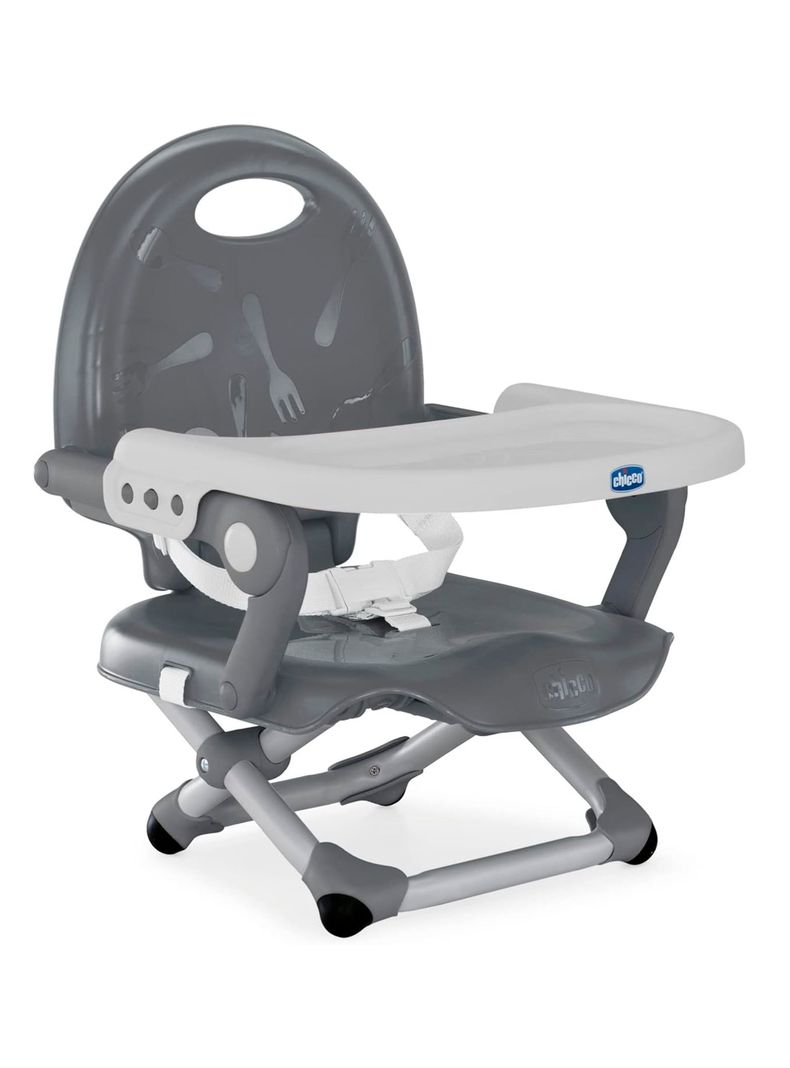 Silla de Comer Tipo Booste Pocket Snack Grey-0