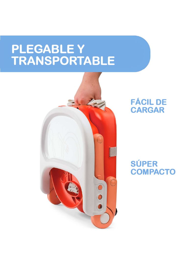Silla para Comer Tipo Booster Pocket Snack Poppy Red-4